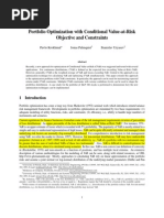 Portfolio Optimization With Conditional Value-at-Risk Objective and Constraints