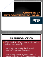 Chapter 1-Introduction To Osha