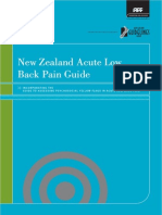 New Zealand Acute Low Back Pain Guideline