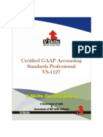 GAAP Accounting Standards Certification