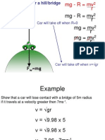 Centripetal Force Bridges Fair Banked