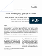 Recovery of The Hematopoietic System by Si-Jun-Zi-Tang in Whole Body Irradiated Mice