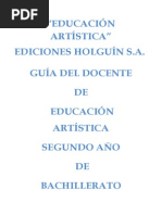 Guia de Segundo de Bachillerato de Educacion Artistica