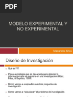 Modelo Experimental y No Experimental