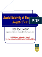 Em Special Relativity