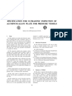 Specification For Ultrasonic Inspection of Al-Alloy Plate For Pressure Vessels