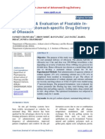 Formulation & Evaluation of Floatable Insitu Gel For Stomach-Specific Drug Delivery of Ofloxacin