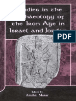 Studies in The Archaeology of The Iron Age in Israel and Jordan