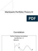 Markowitz Portfolio Theory III