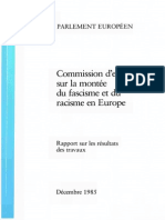 Commission D'enquête Sur La Montée Du Fascisme Et Du Racisme en Europe (Parlement Européen, Décembre 1985)