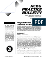 60-2005 - Pregestational Diabetes Mellitus