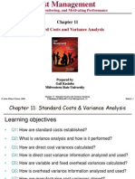 Standard Costs and Variance Analysis: Measuring, Monitoring, and Motivating Performance