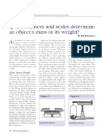 The Difference Between Mass M and Weight WT