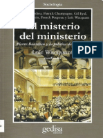 WACQUANT, Loïc (Coord.) - El Misterio Del Ministerio. Pierre Bourdieu y La Política Democrática