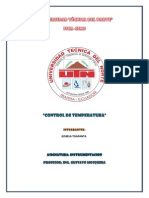 Informe de Control de Temperatura de Un Cautin