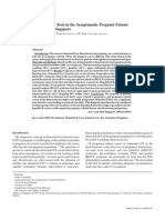 Abnormal Liver Function Tests in The Symptomatic Pregnant Patient: The Local Experience in Singapore