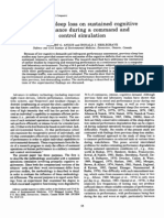 Effects of Sleep Loss On Sustained Cognitive Performance During A Command and Control Simulation