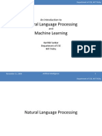 Natural Language Processing and Machine Learning Basics