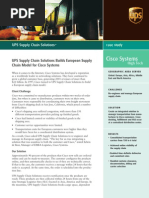 UPS Proof of Performance One Sheet: Cisco Systems