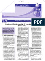 Régimen Laboral Especial de Construcción Civil - 1ra Parte Informe Especial 2009