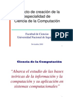 Implementación de La Carrera de Ciencia de La Computación en La UNI - PhD. Javier Solano