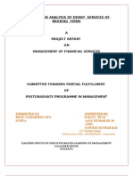 Comparative Analysis of Demat Services of Broking Firms