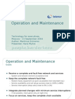 Operation and Maintenance