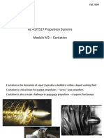 AE 417/517 Propulsion Systems Module M2 - Cavitation: Fall 2009