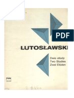 Lutoslawski - 2 Etudes For Piano PDF