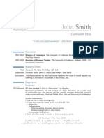 Smith: Curriculum Vitae