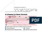 Common Features To Distinguish Cheques Between CTS and Non CTS.