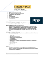 Roberts Rules of Order Simplified