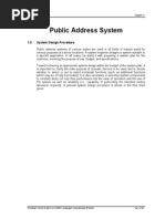 12.0 Public Address System