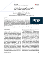 Maximum Ratio Combining Precoding For Multi-Antenna Relay Systems