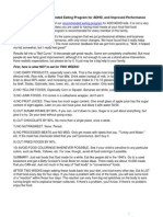 ADHD Diet in PDF Format