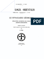 Patrologia Orientalis Tome XIX - Fascicule 5 - No. 95 - Le Synaxaire Georgien