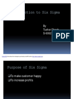 Introduction To Six Sigma