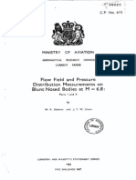 Flow Field and Pressure Distribution Measurements On Blunt-Nosed Bodies at M 6.8