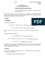 Reacciones de Producción de Gas Natural y Amoniaco