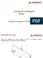 Força Cortante e Momento Fletor