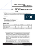 STK404-120N-E: 1ch class-AB Audio Power IC 120W