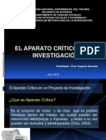 El Aparato Crítico en La Investigacion