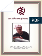 Maya Angelou Funeral Program