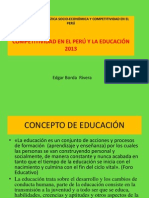 Competitividad en La Educación Peruana