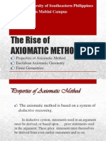 The Rise of Axiomatic Method