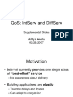 QoS: IntServ and DiffServ