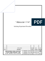 Inclining Test Procedure-Example