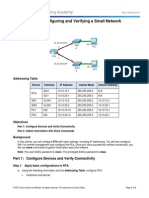 4.1.4.5 Packet Tracer - Configuring and Verifying A Small Network Instructions