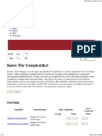 Big-O Algorithm Complexity Cheat Sheet