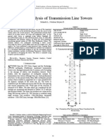 Dynamic Analysis of Transmission Line Towers